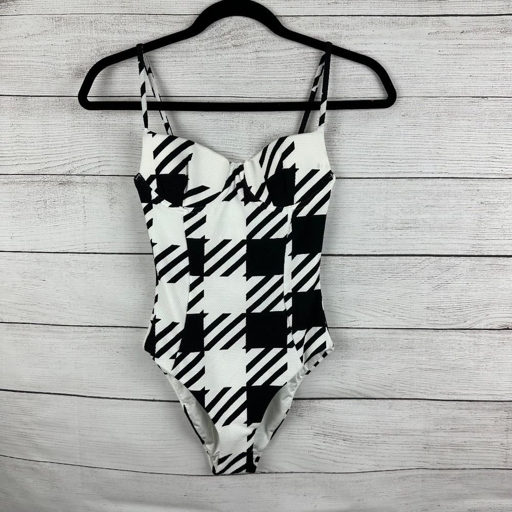 Onia Isabella Houndstooth One Piece Swimsuit - Picture 3 of 8